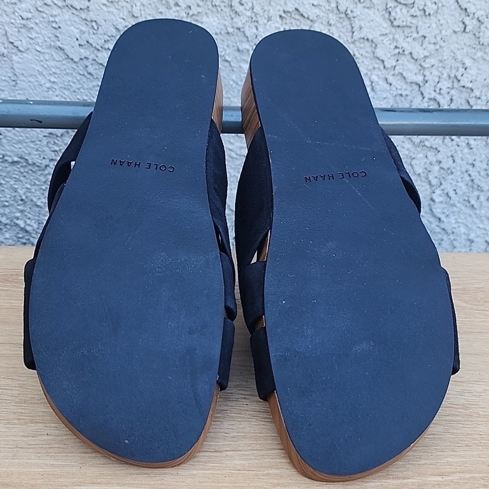 Cole Haan Women's Dark Blue Suede Mules Size 7B - Picture 7 of 12